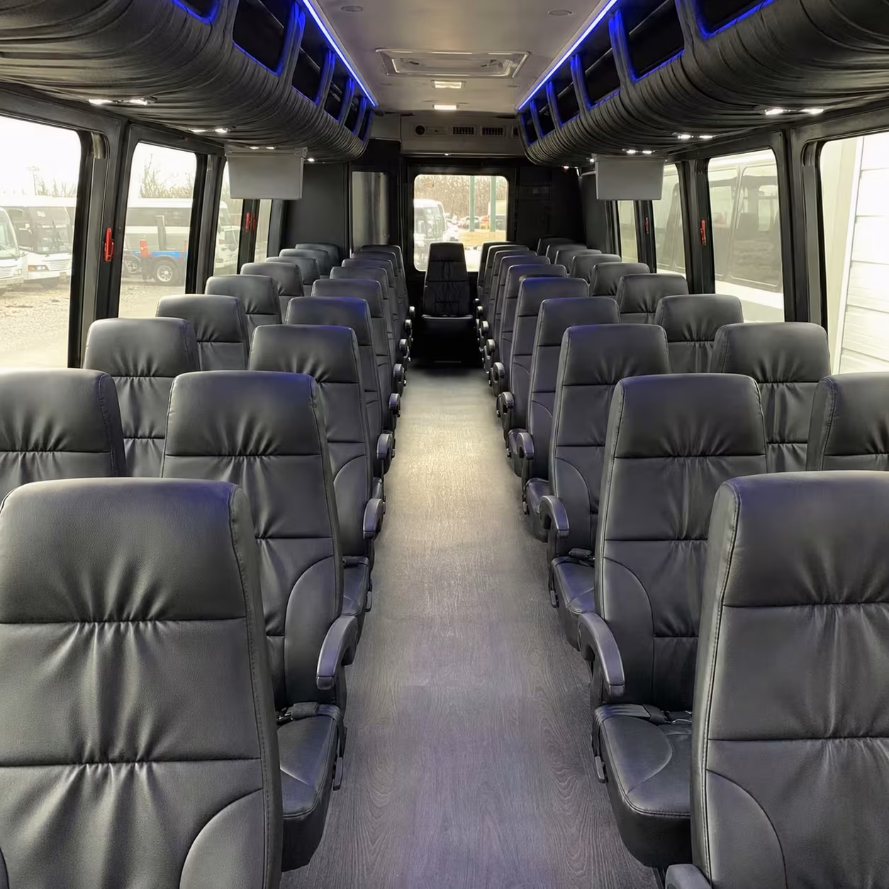 28 passenger minibus inside