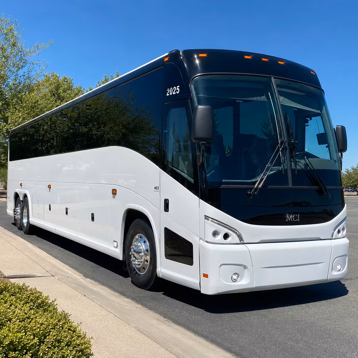 ann arbor charter bus rental exterior
